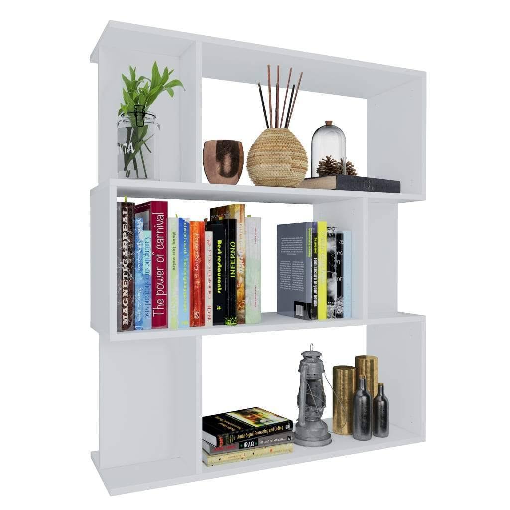Gray Book Cabinet Room Divider Chipboard P339831