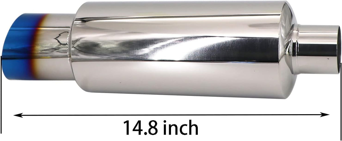 Blue Burnt Stainless Steel Exhaust Tip Pack of 2 L332