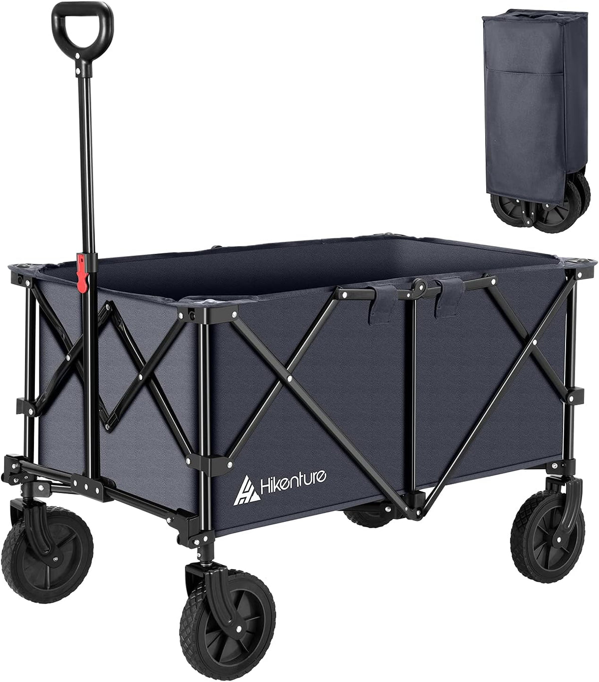 Folding Wagon Cart with All-Terrain Wheels W2099