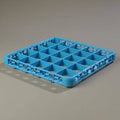 25 Compartment Divided Glass Rack Extender Set of 6 Blue K497458