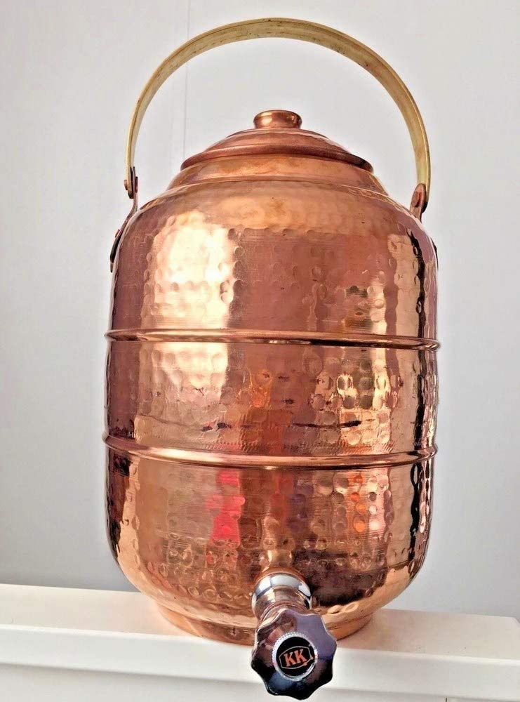 Copper 3.6 gal Water Pot Dispenser Storage Tank with Tap R869605