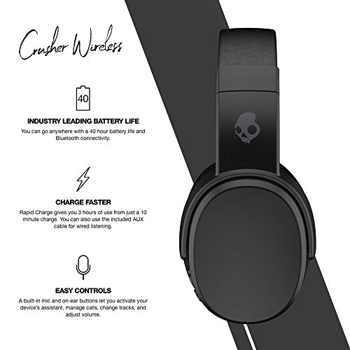 Over-Ear Wireless Headphones - Black J205