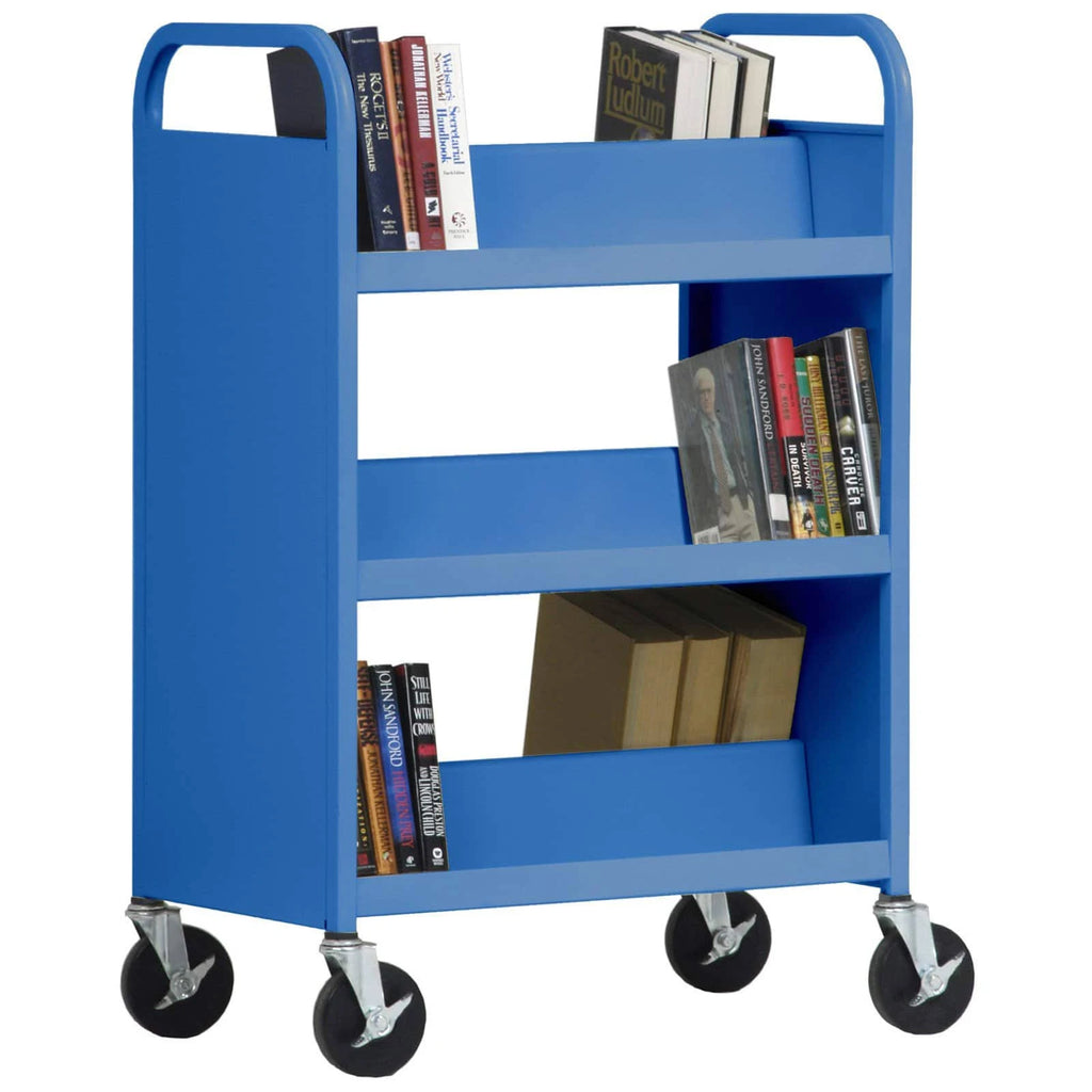 Black Double Sided Book Truck C79718