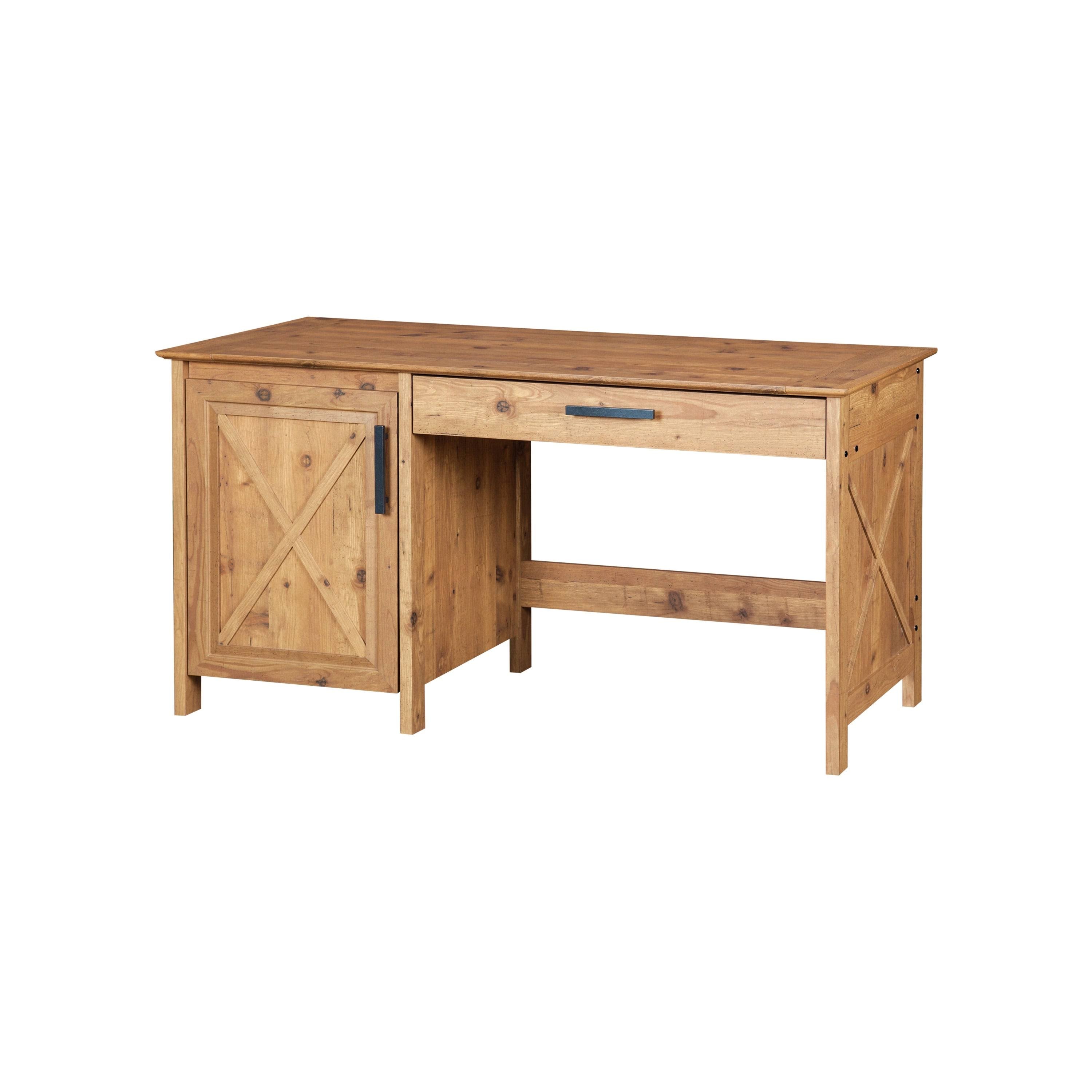 Rustic Brown Wood Writing Desk L759496
