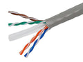 1000ft Cat6 Bulk Bare Copper Ethernet Cable UTP Stranded Gray W7640