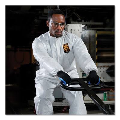 White Breathable Particle-Pro Coveralls Zip XL 24/Carton B52444