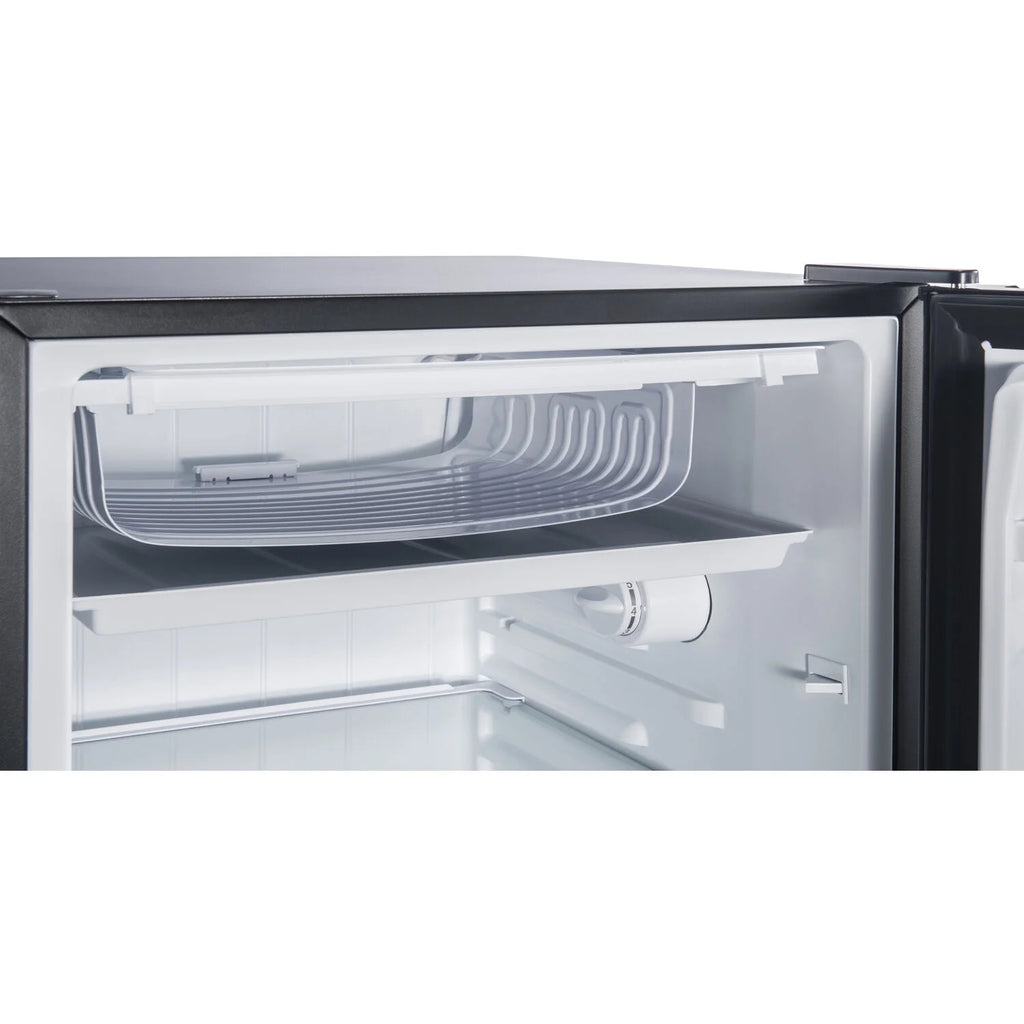 Black Single-Door Mini Refrigerator with Chiller Compartment D4810
