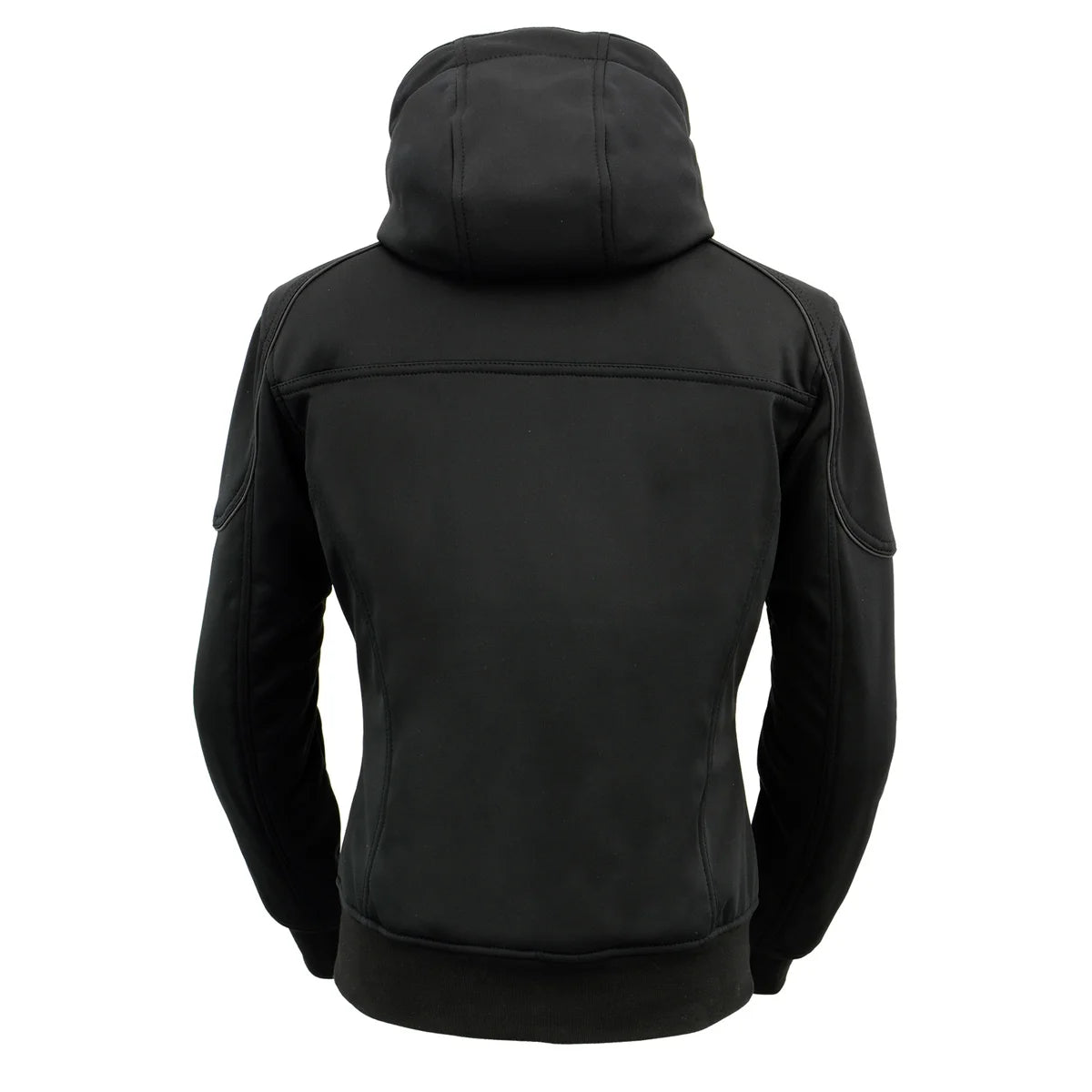 Women's Black Heated Soft Shell Racing Style Jacket Medium D19367