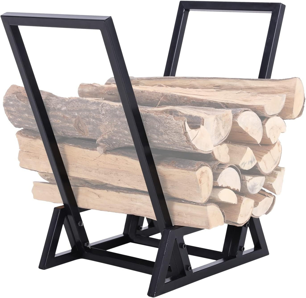 Black Firewood Log Rack S31017