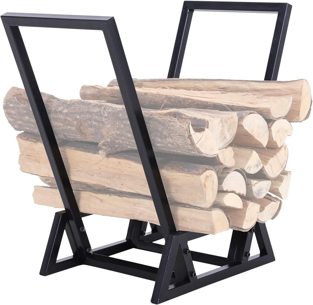 Black Firewood Log Rack S31017