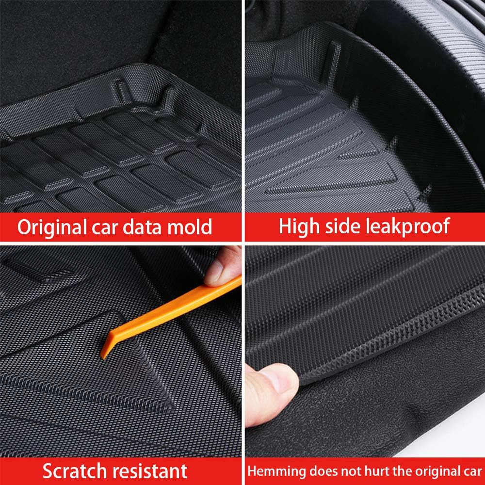 Black Waterproof Rubber Cargo Liner Pack of 2 R192936