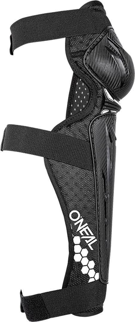 Black-White Carbon Look Knee Protectors, Size M Z7923