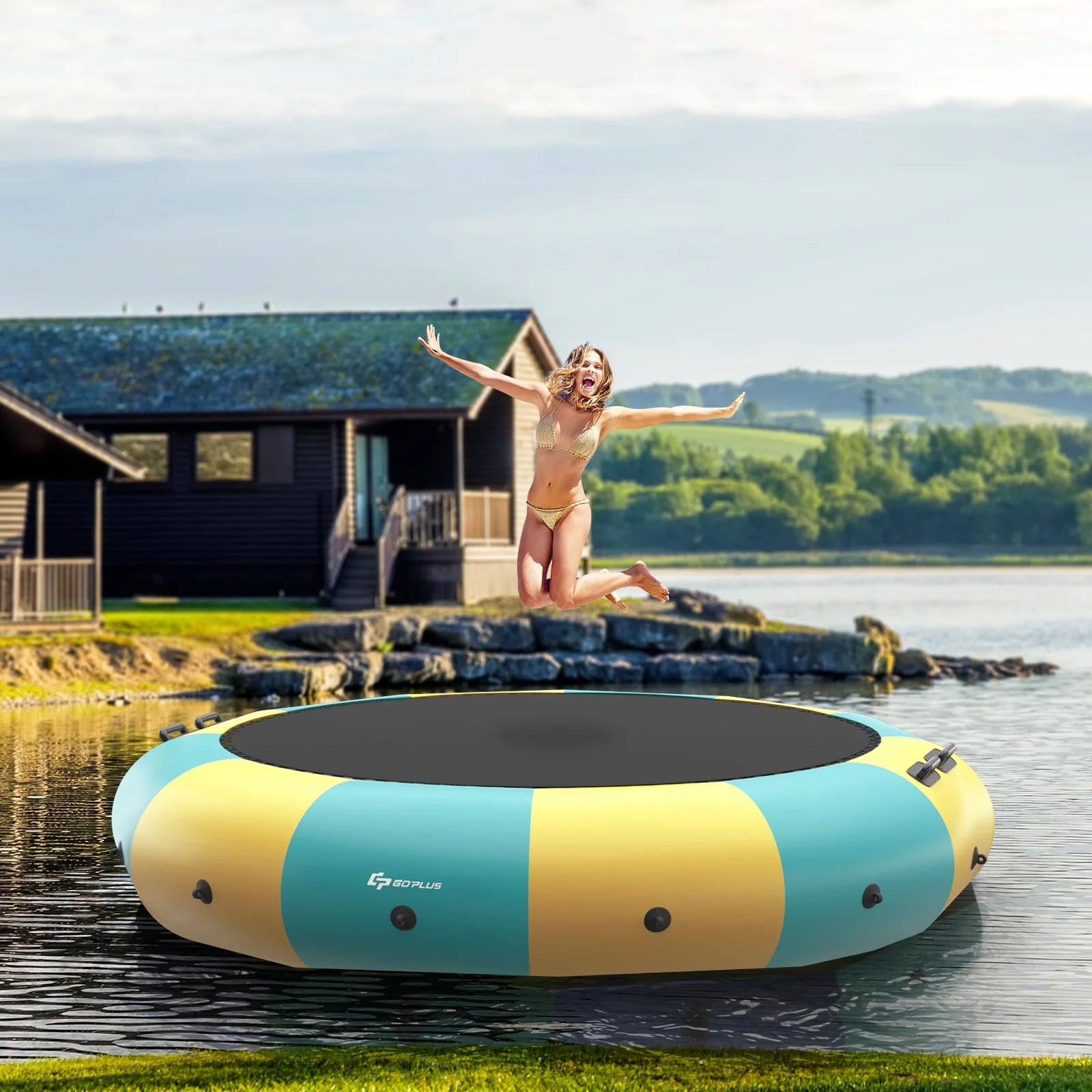 12FT Inflatable Water Trampoline S678617