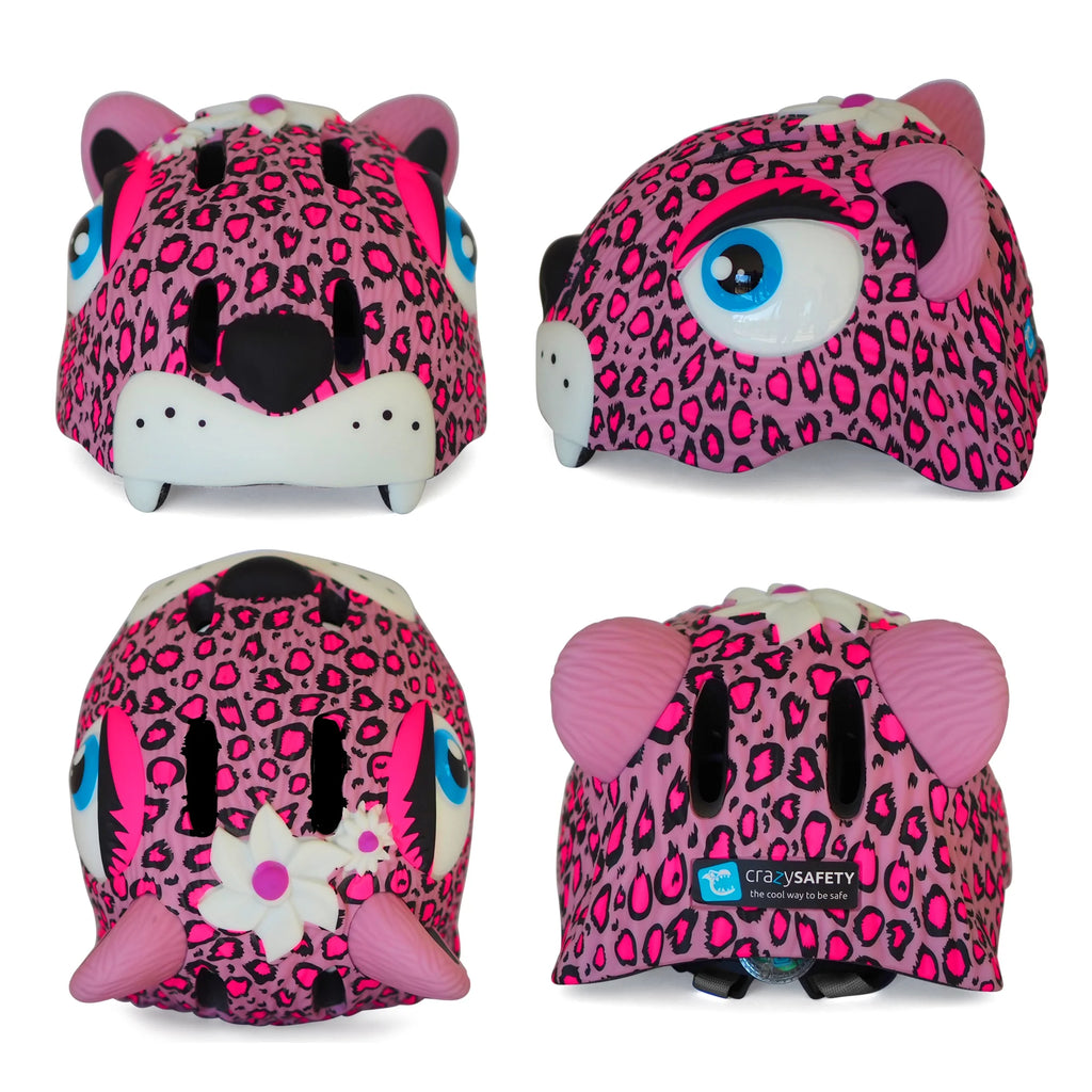 Pink Leopard Kids Bike Helmet N51597