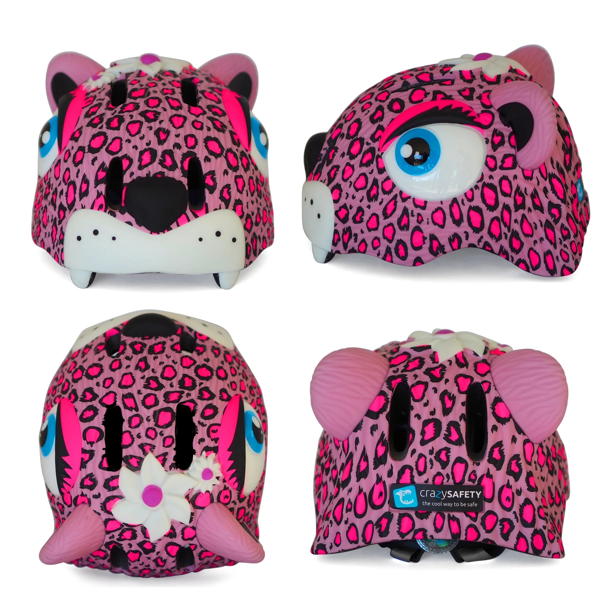 Pink Leopard Kids Bike Helmet N51597