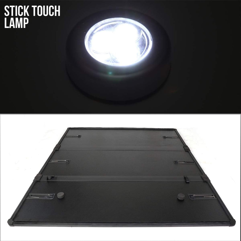 Black Powdercoated Tri-Fold Truck Tonneau Cover U462