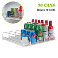 5 Rows Drink Organizer for Fridge, 16.14in Depth, White C98802