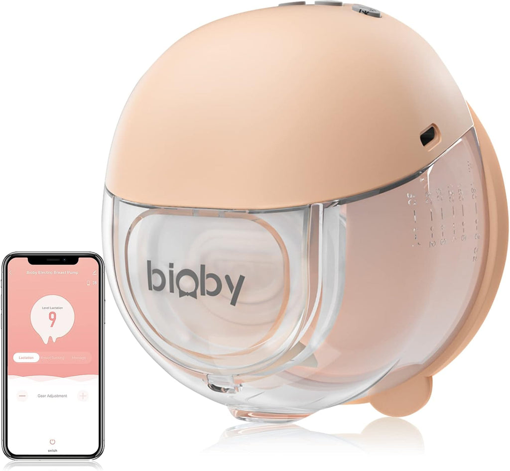 Electric Wearable Breast Pump with LCD Display, 24mm Flange, Pack of 2 K180
