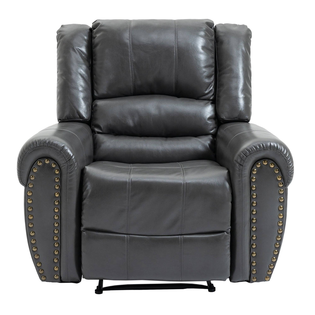 Grey Microfiber Manual Standard Recliner X4230