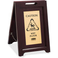 Brown & Brass 2-Sided CAUTION Sign O384