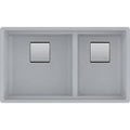 32x22 L x 19x22 W Double Basin Undermount Kitchen Sink Q975134