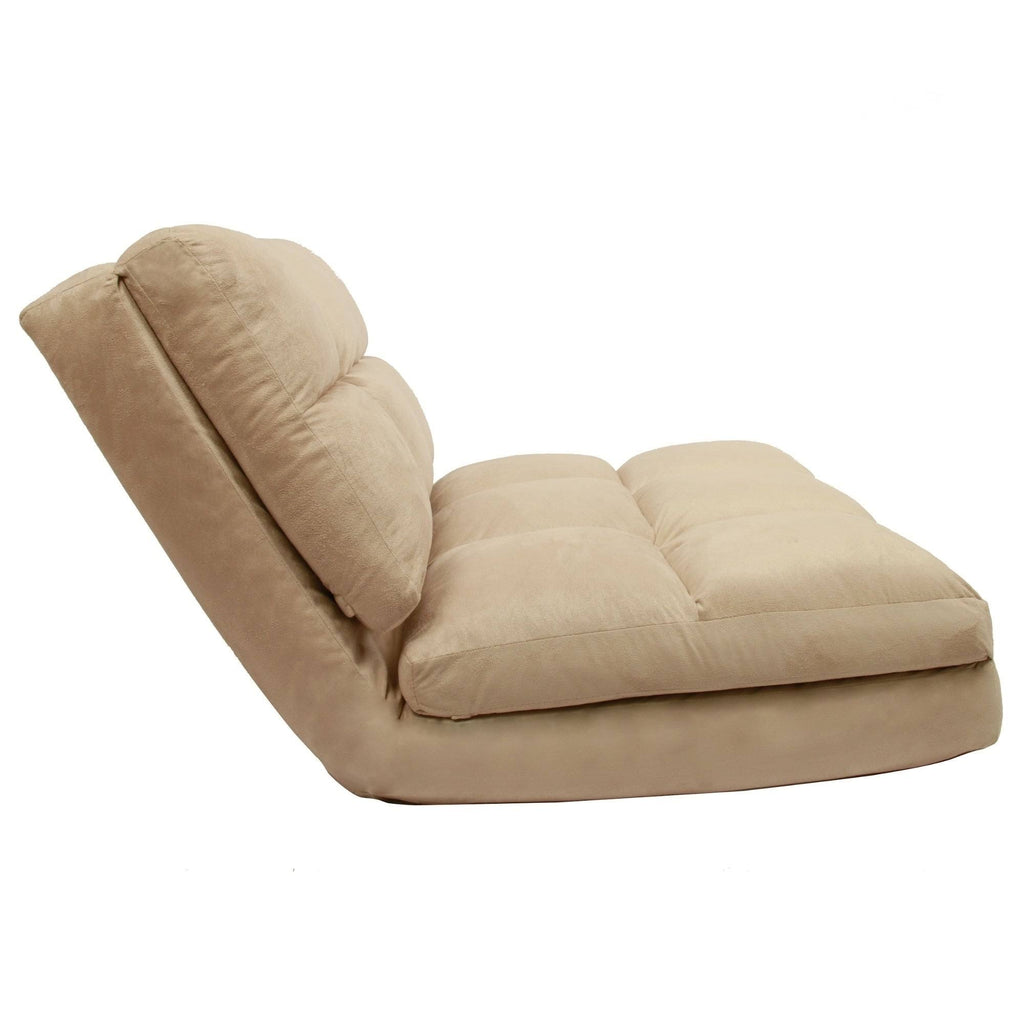 Purple Microsuede 5-Position Convertible Flip Chair Sleeper K26676