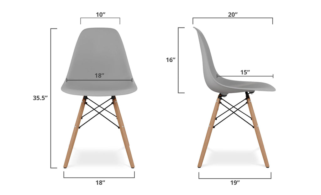 Gray Dining Side Chair W445