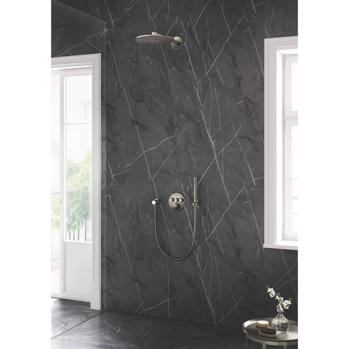 Brushed Nickel Wall Union X9250