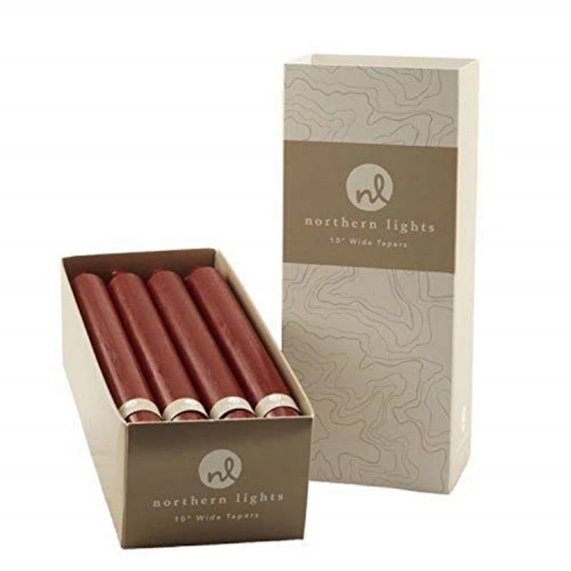 Bordeaux 10 inch Wide Tapers 12pc Box R395843