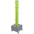 48x22 4-Sided Pegboard Rolling Floor Display O7138