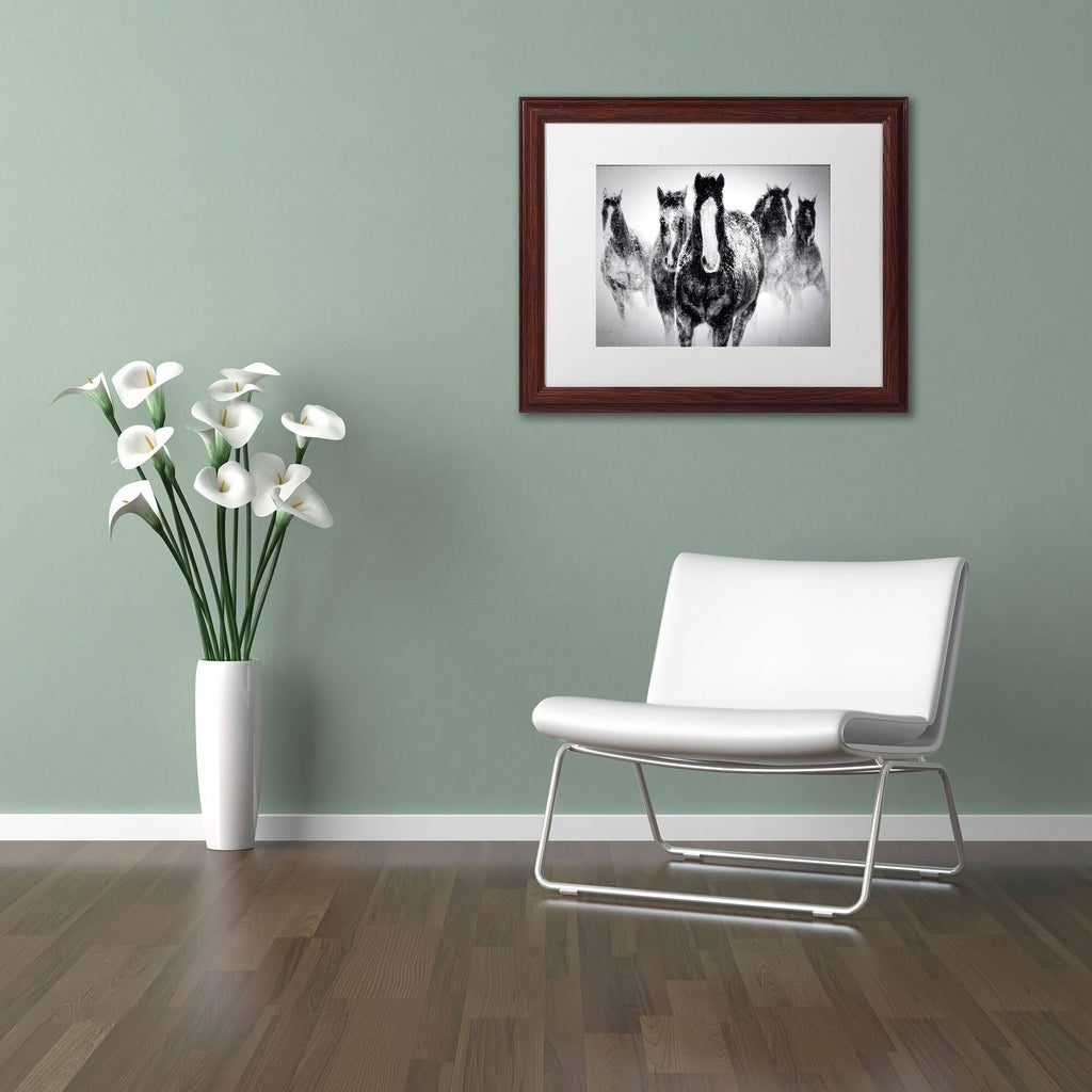 Winter Rumble Artwork Wood Frame, 16 by 20-Inch, White Matte U36042