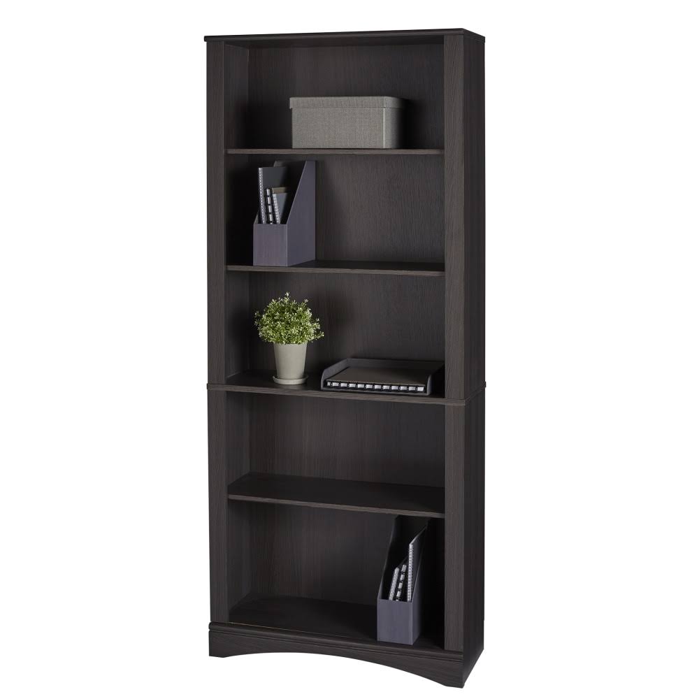 5-Shelf Bookcase, Dark Gray E17487