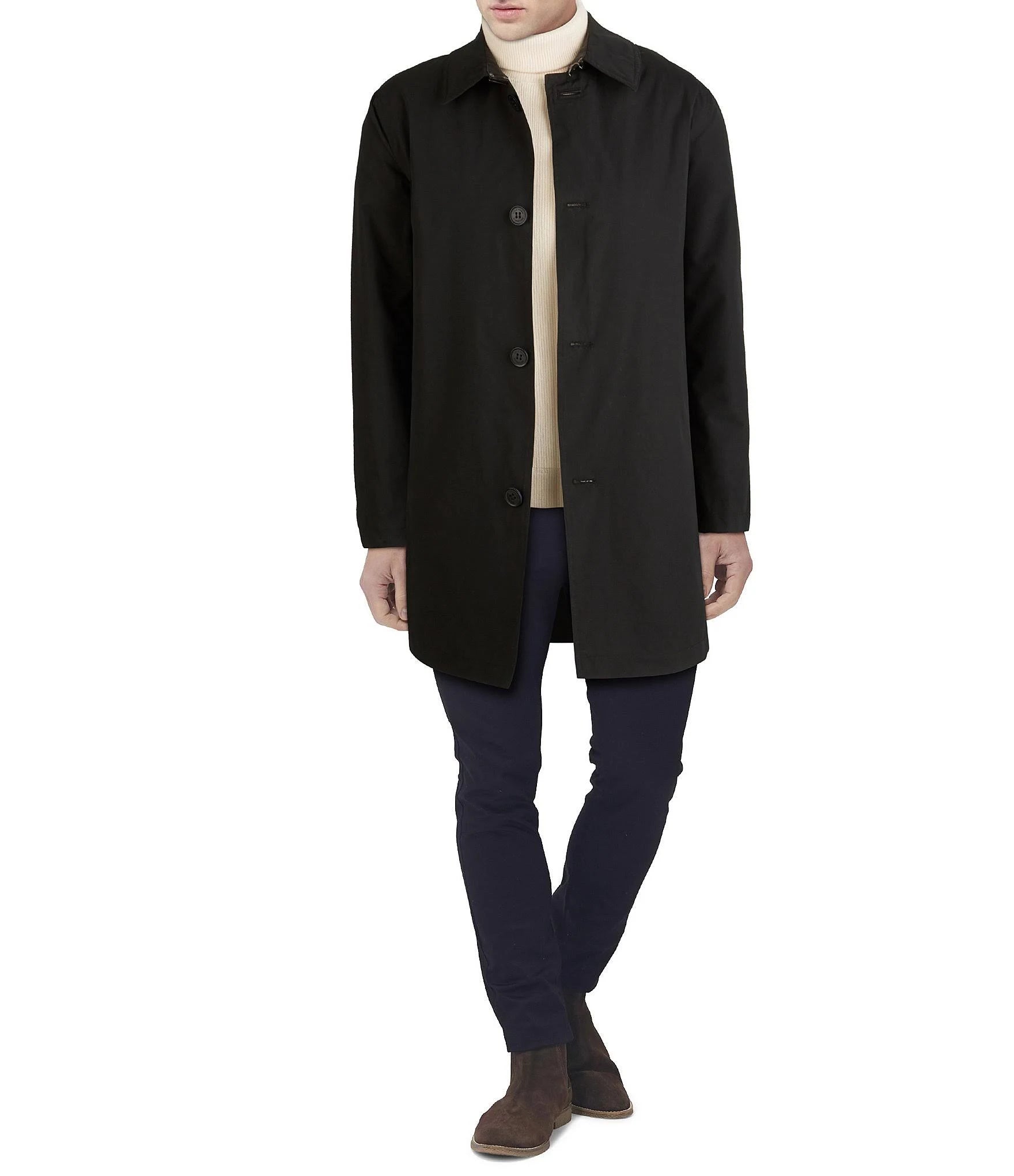 Navy Rain Car Coat Z984412