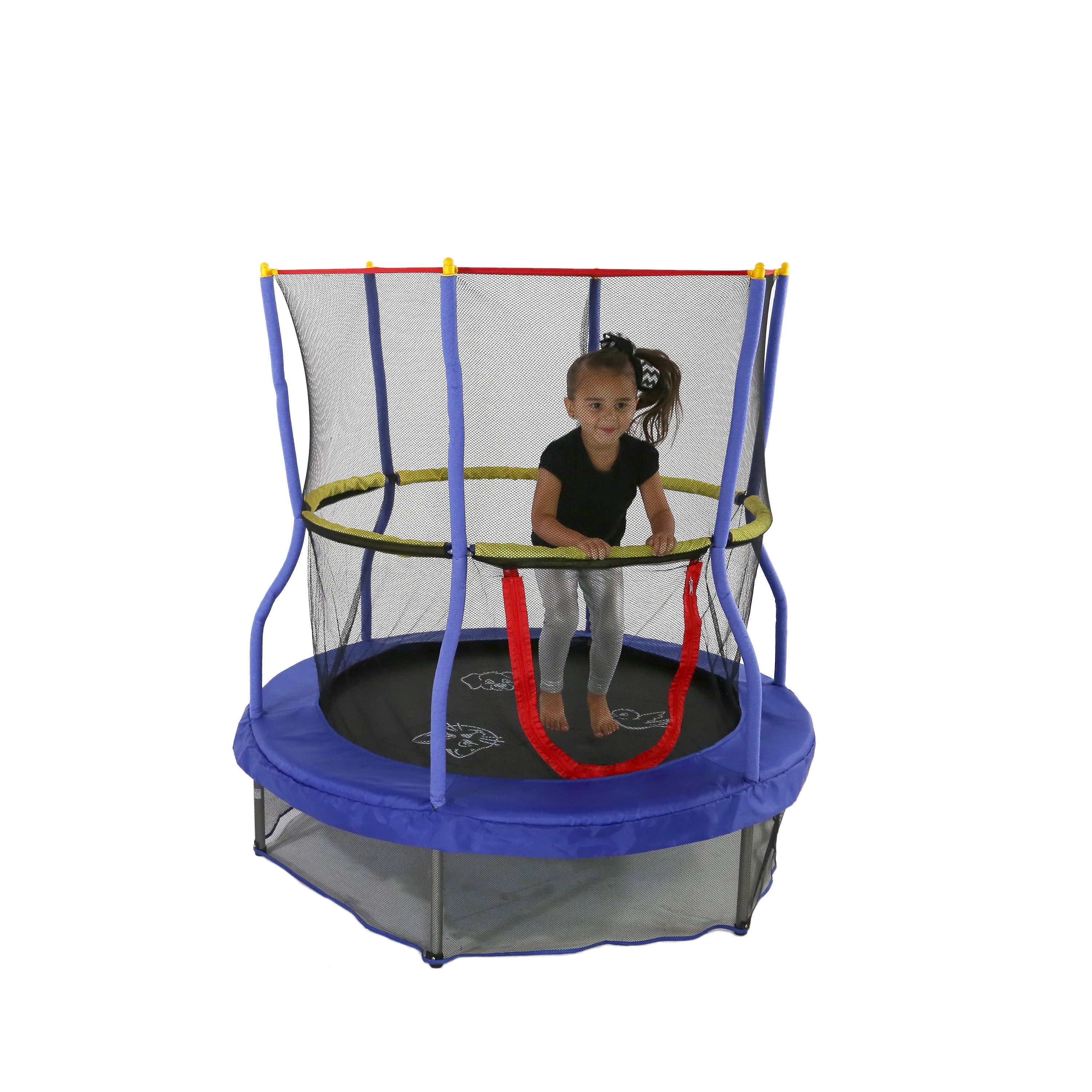 55-Inch Trampoline with Enclosure and Sound, Blue M1865