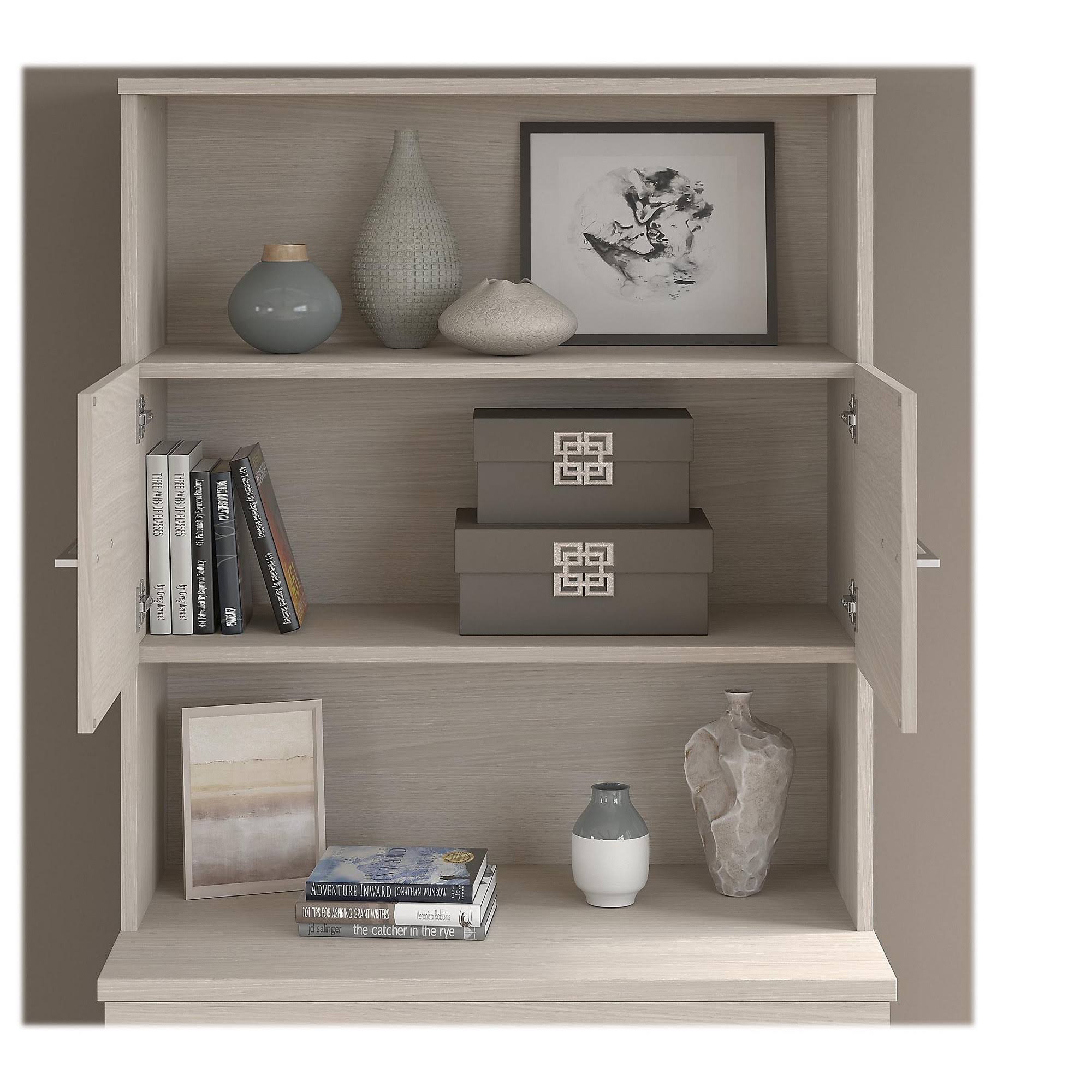 36W Tall Storage Cabinet with Doors and Shelves S54169
