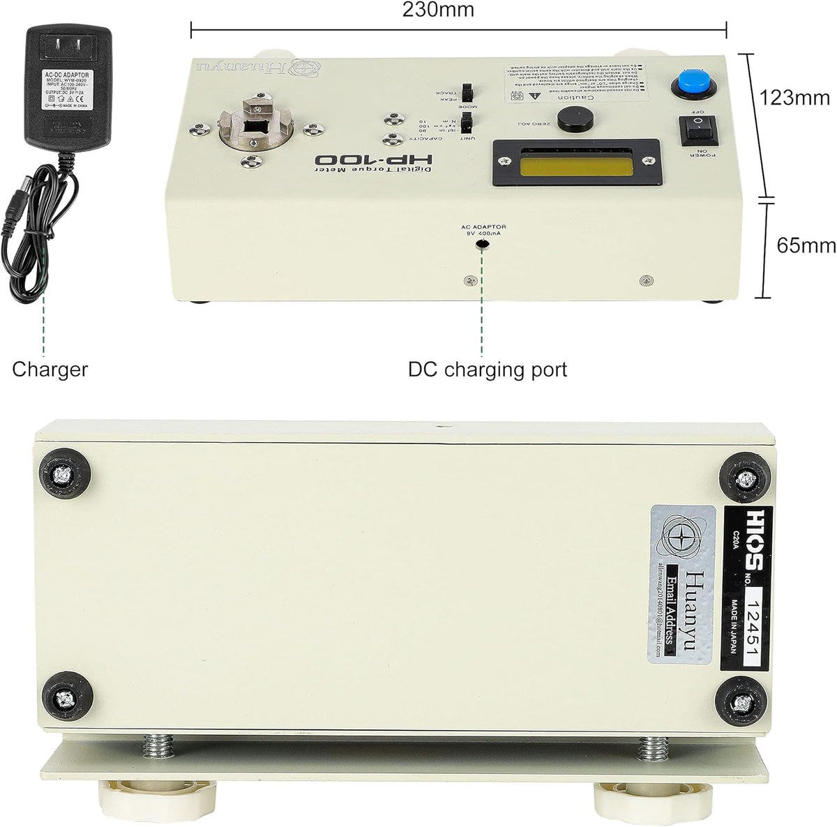 Digital Torque Meter Torque Gauge Torsion Meter W58740