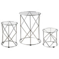3-Piece Nesting Tables in Chrome D977175