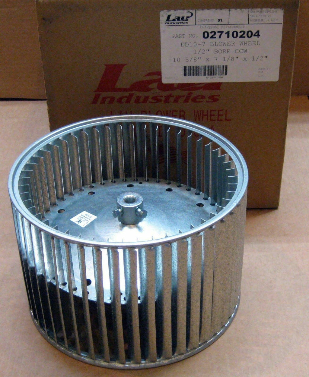 Blower Wheel 10-5/8x22 x 7-1/8x22 x 1/2x22 CCW M5011