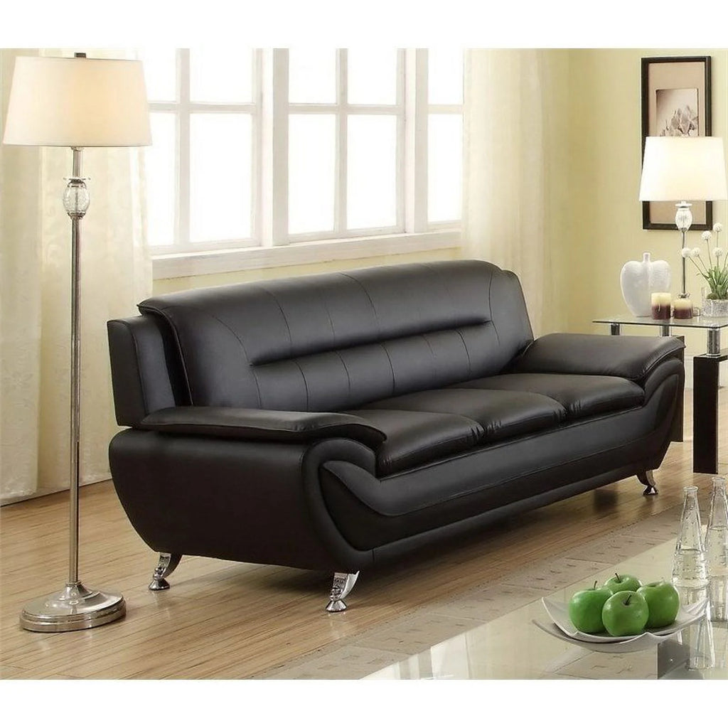3 Piece Black Living Room Set J659