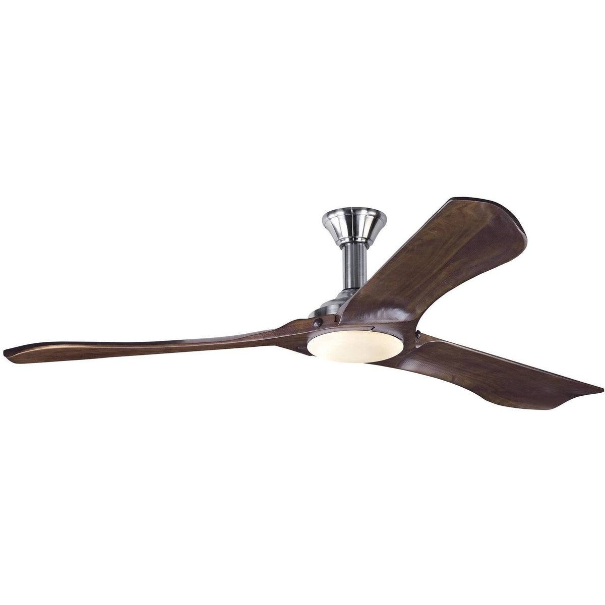 Brushed Steel Ceiling Fan with Light M552057