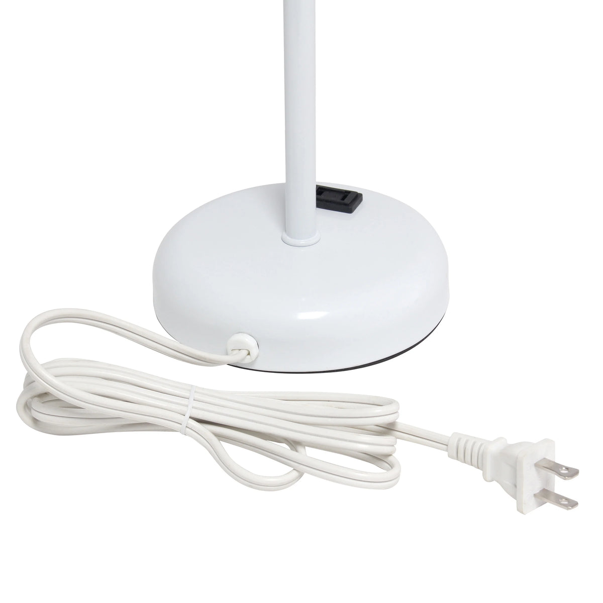 White Stick Lamp with Fabric Shade H4840