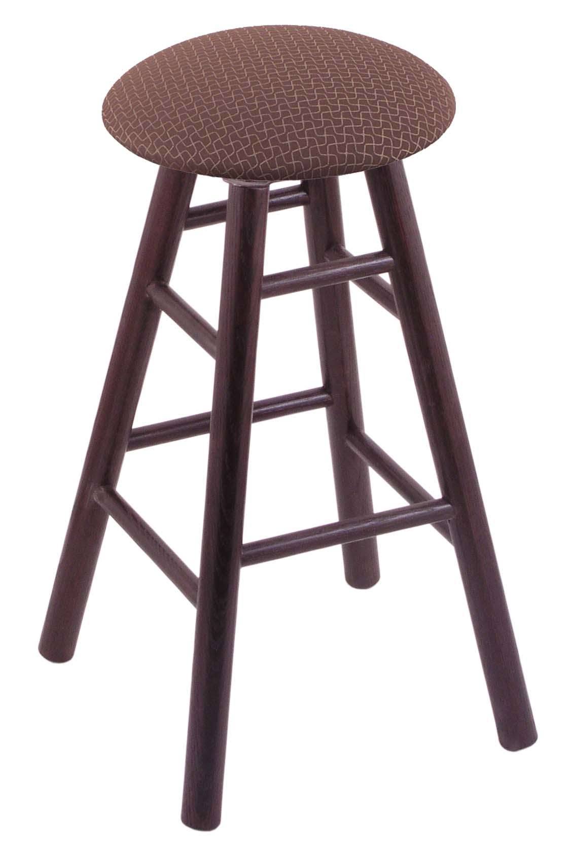 Dark Cherry 36x22 Oak Extra Tall Bar Stool with Axis Willow Seat I879227