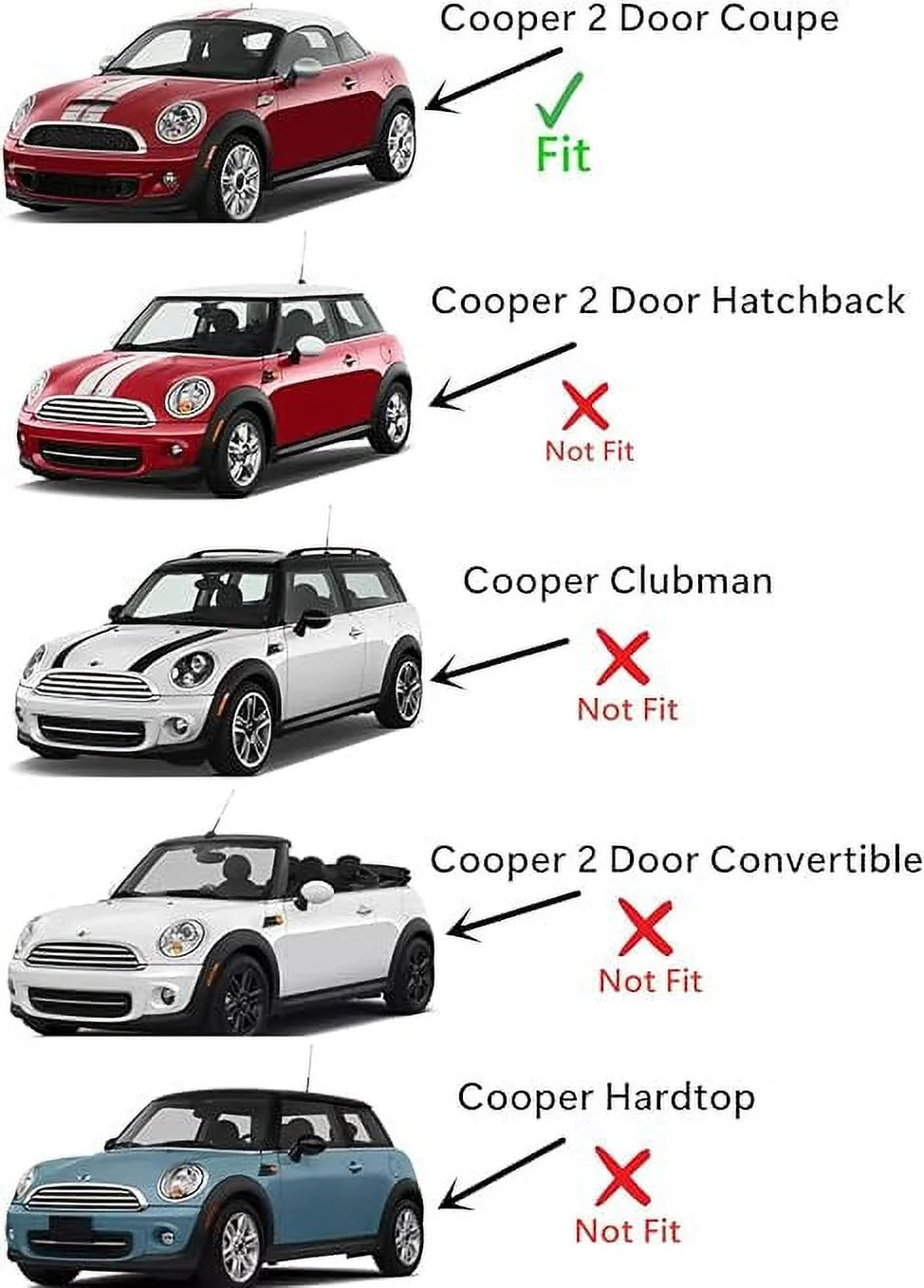 Back Window Back Glass for Mini Cooper 2 Door Coupe A48236