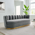 Gray Performance Velvet Sofa R53278