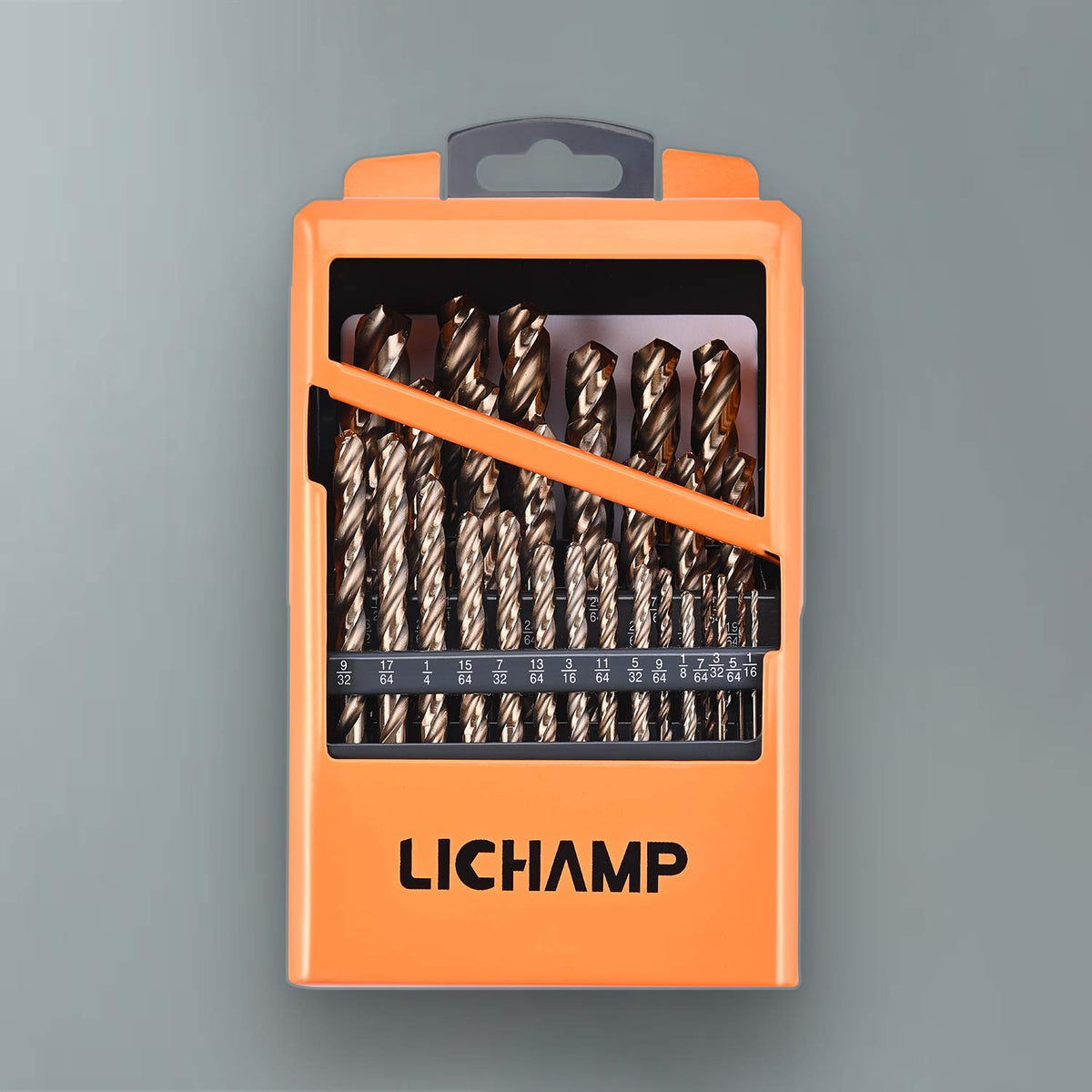 29PCS HSS Cobalt Drill Bits Set 1/16 to 1/2 with Three Flute D23430