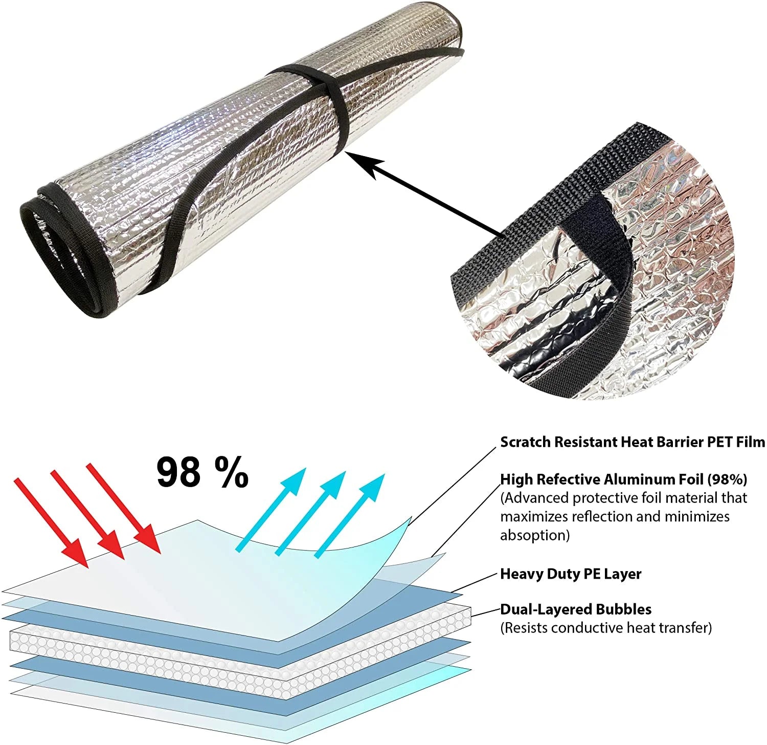 Front Windshield Sunshade for Hyundai Santa Fe N9918