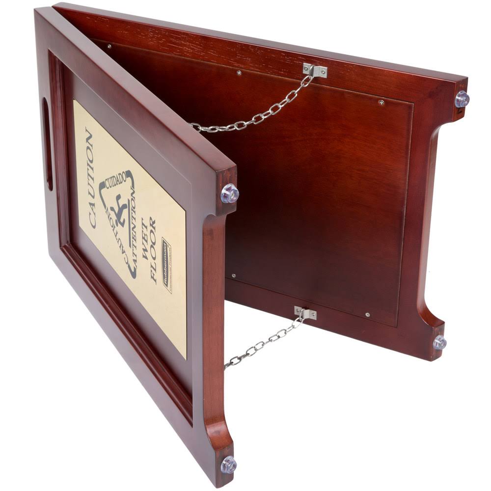 Brown & Brass 2-Sided CAUTION Sign O384