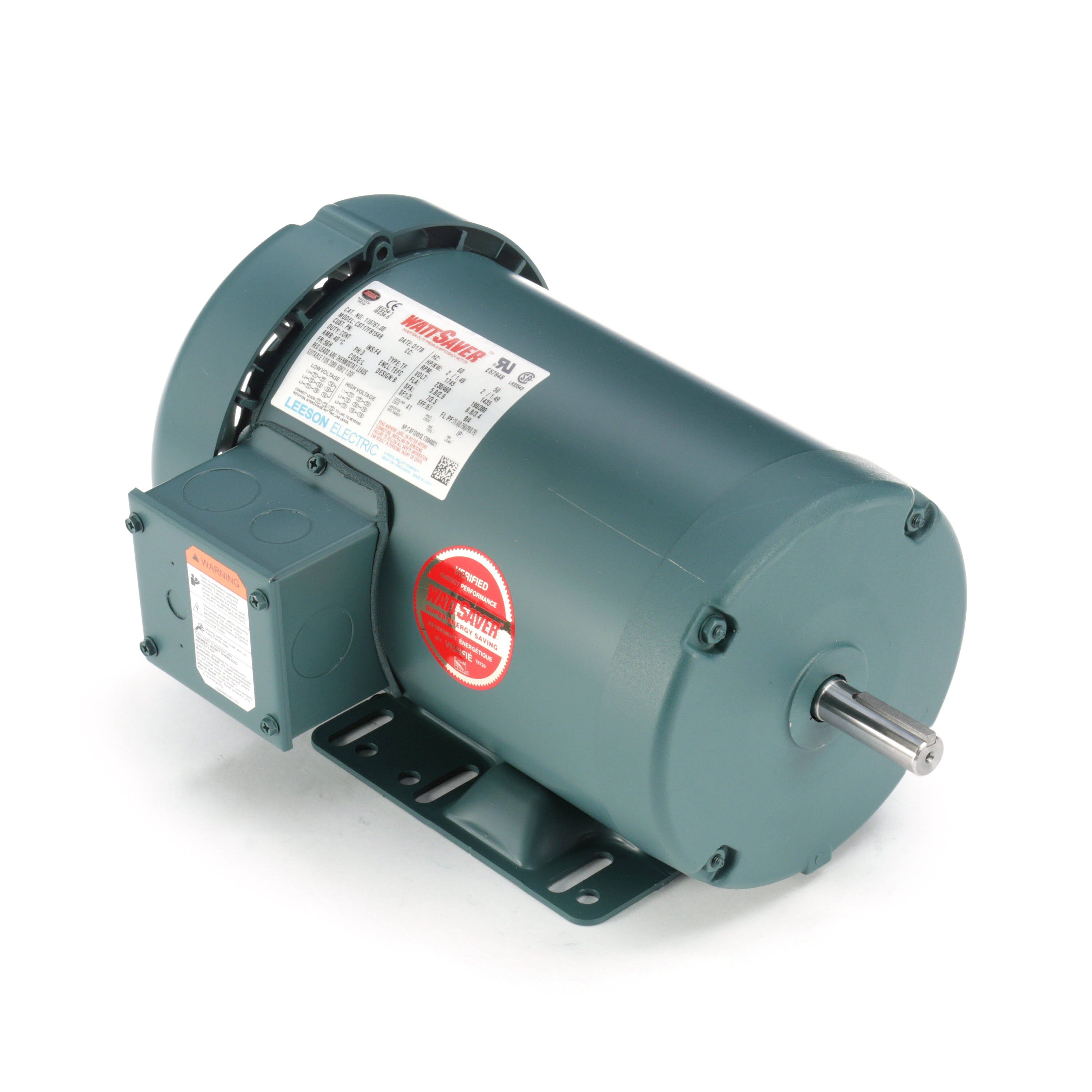 2 HP 1800 RPM 230/460 Volts 3 PH TEFC 56H Motor A9793
