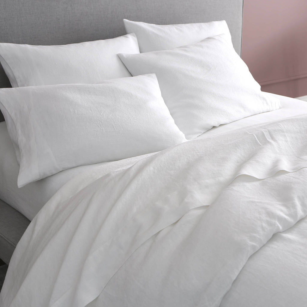 California King French Linen Duvet Cover Z32927
