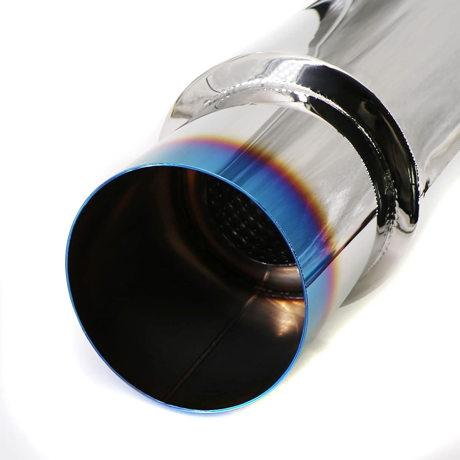 Blue Burnt Stainless Steel Exhaust Tip Pack of 2 L332